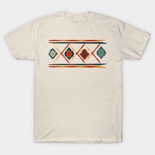 Southwestern Motif in Beige T-Shirt